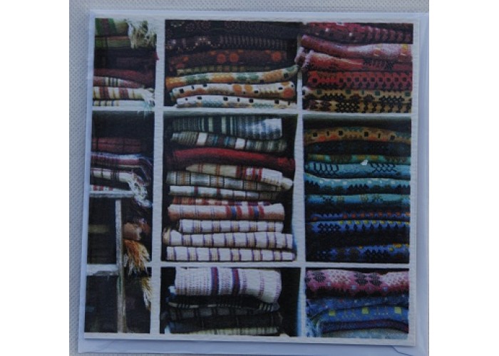 Stacks of blankets Card